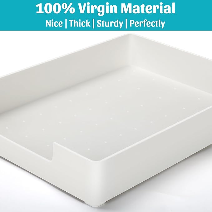 AZFUNN Letter-Size Tray Desk Letter Tray Paper Tray, Sturdy Heavy-Duty Plastic - Image 7