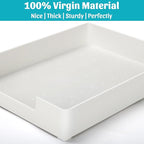 AZFUNN Letter-Size Tray Desk Letter Tray Paper Tray, Sturdy Heavy-Duty Plastic - Image 7