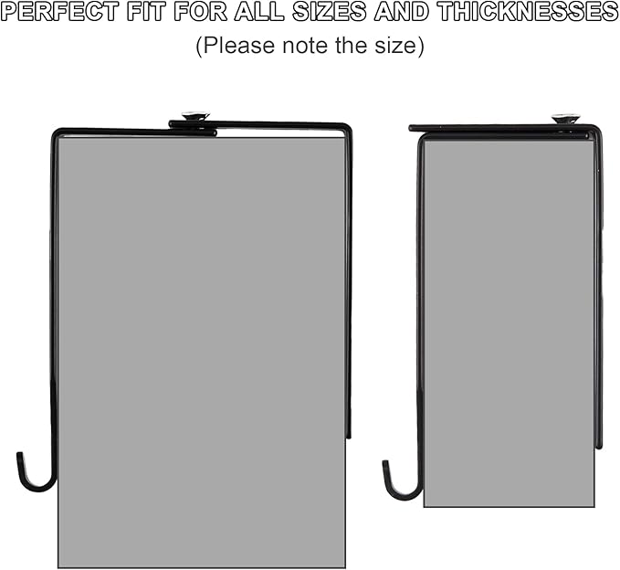 Amylove 12 Pcs Adjustable Cubicle Hanger Universal Partition Metal Cubicle - Image 5