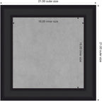 Amanti Art Black Framed Magnetic Board 21x21 Small Vision Board - Image 2