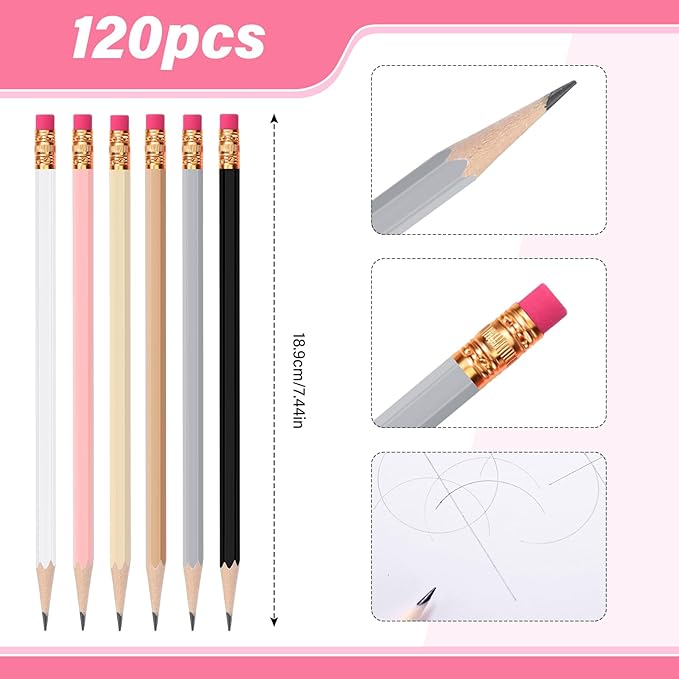 TecUnite 120 Pcs #2 HB Pencils - Image 2