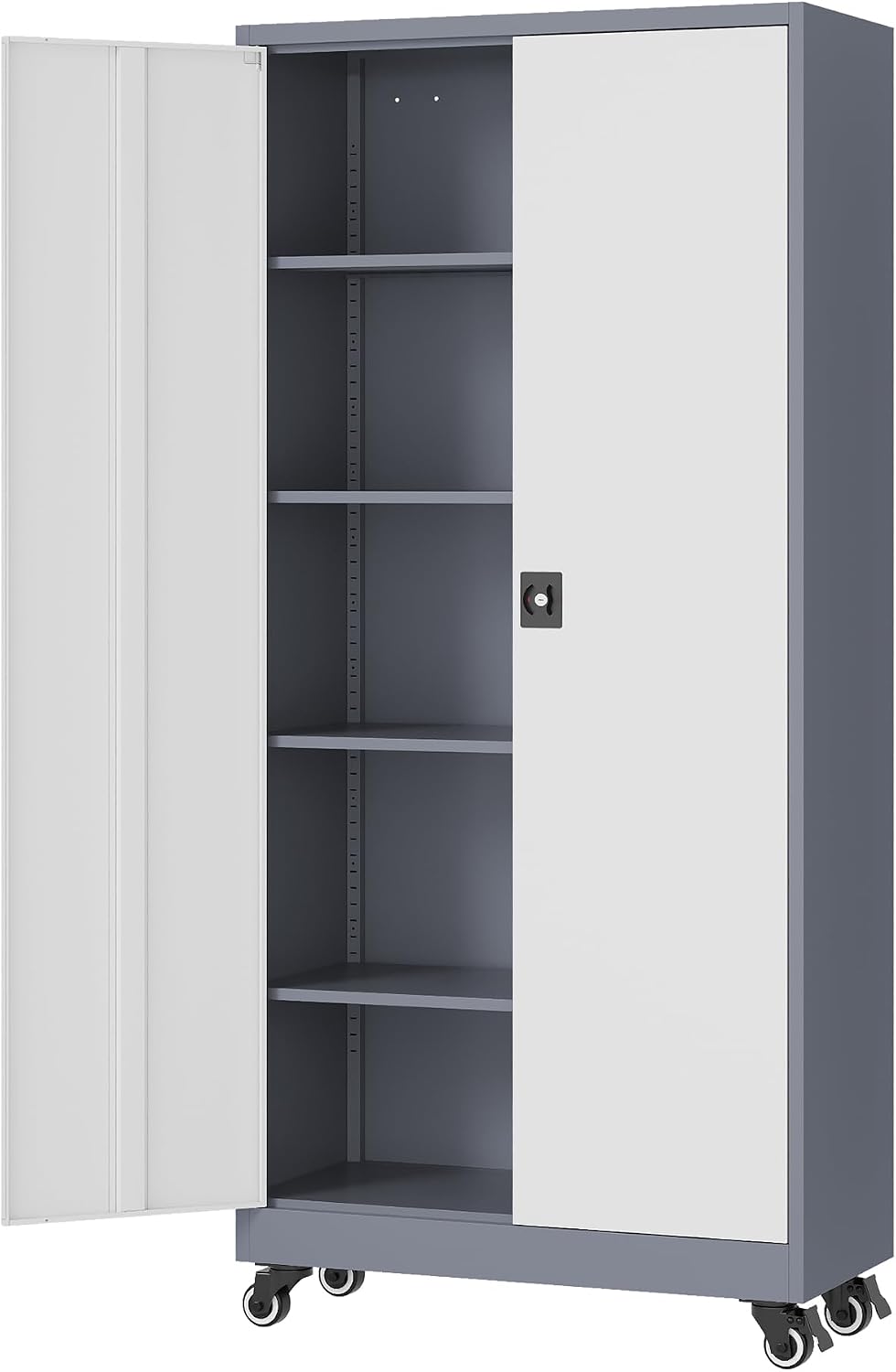 fesbos metal rolling storage cabinet-74.6” tall steel file, main product view