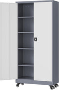 fesbos metal rolling storage cabinet-74.6” tall steel file, main product view