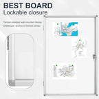 BEST BOARD Lockable Magnetic Enclosed 36x24 inches Dry-Erase whiteboard - Image 4