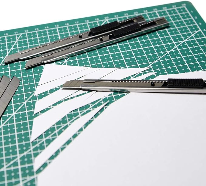 WEKOIL 9mm Snap Off Utility Knife 5 Pack High Hardness Retractable Box Cutters - Image 4