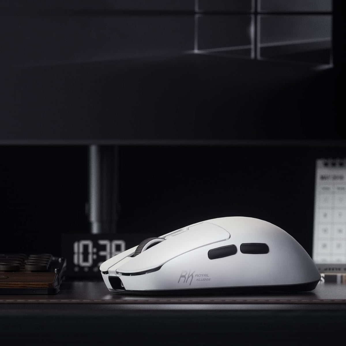 RK ROYAL KLUDGE M3 Wireless Gaming Mouse with 47g Ultra-Lightweight, White