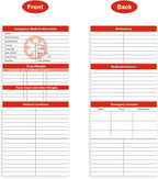 MEDMAX 8 Pack Emergency Medical Cards Tri-Folding - Image 8