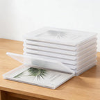 6 Pcs Photo Storage Box, 8x10 Inches Clear Scrapbook Paper and Photo Organizer - Image 5
