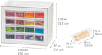 IRIS USA Small Drawer Organizer Storage, 16-Drawer Craft Cabinet - Image 3