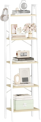 Hzuaneri Ladder Shelf, Bookshelf Bookcase, Freestanding Corner Storage Shelve - Image 8