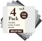 Cooler Kitchen Extra Thick Flexible Cutting Mat Set by CoolerKitchen