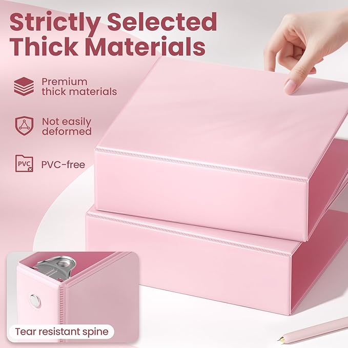 SUNEE 3 Ring Binder 3 Inch 1 Pack - Image 4