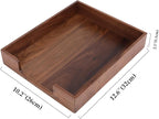 Bamber Wood Letter Tray Wooden Desk Organizer Paper Document File Tray - Image 2