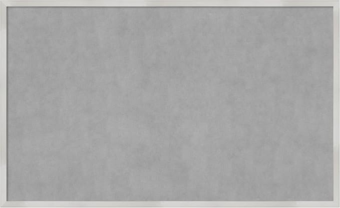 Amanti Art Silver Framed Magnetic Board 25x41 Large Vision Board by AmantiArt