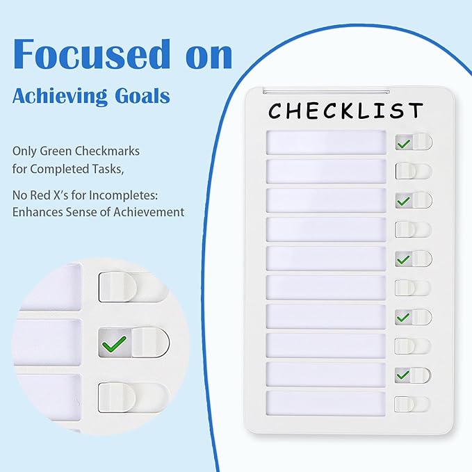 2pcs Dry Erase Chore Chart, Standable Whiteboard Checklist Board, Chore Chart - Image 4