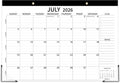 Desk Calendar 2026-2027, 17" x 12" Large Desk Calendar July 2026 to December 2027, 18 Months Calendar for Home Office