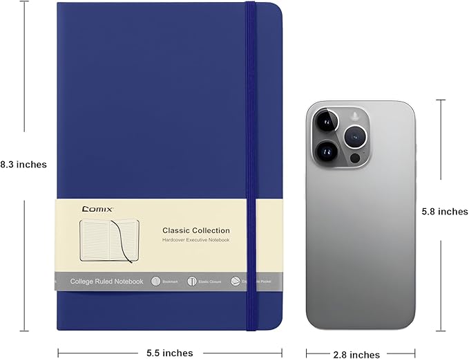Comix Lined Journal Notebook for Women Men, Journaling Notebooks for Office - Image 2