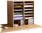 Safco Wood Adjustable Literature Organizer, 16 Compartment by SafcoProducts