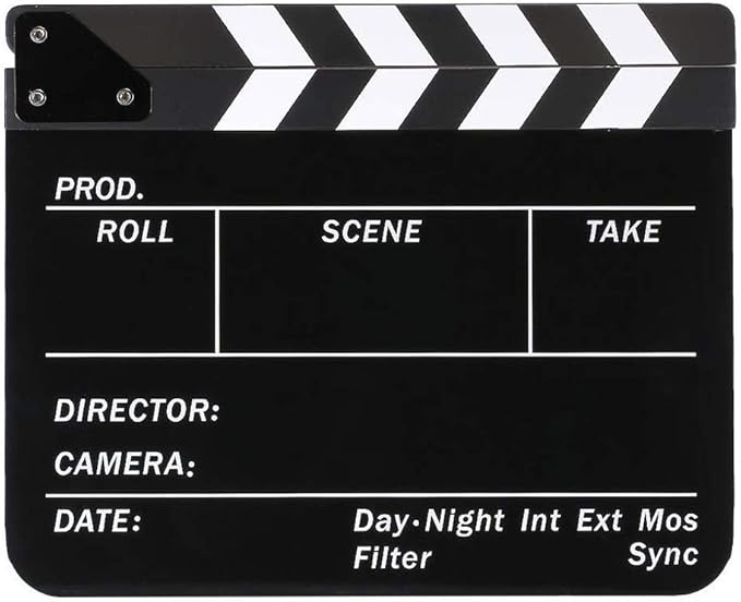 Coolbuy112 Movie Directors Clapboard, Photography Studio Video TV Acrylic - Image 7