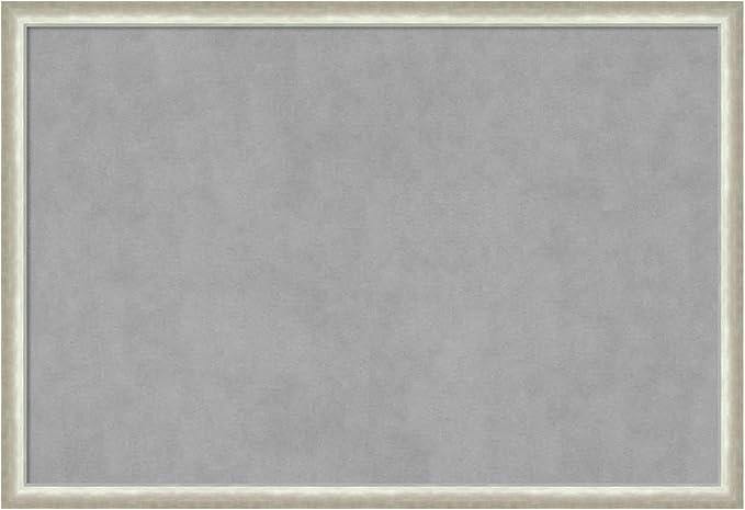 Amanti Art Silver Framed Magnetic Board 26x38 Large Vision Board by AmantiArt