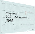 Magnetic Glass Yearly Calendar Whiteboard