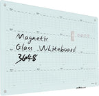 Magnetic Glass Yearly Calendar Whiteboard by Unknown