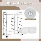 GOFLAME 10-Drawer Rolling Storage Cart, Art Craft Storage Organizer on Wheels - Image 6