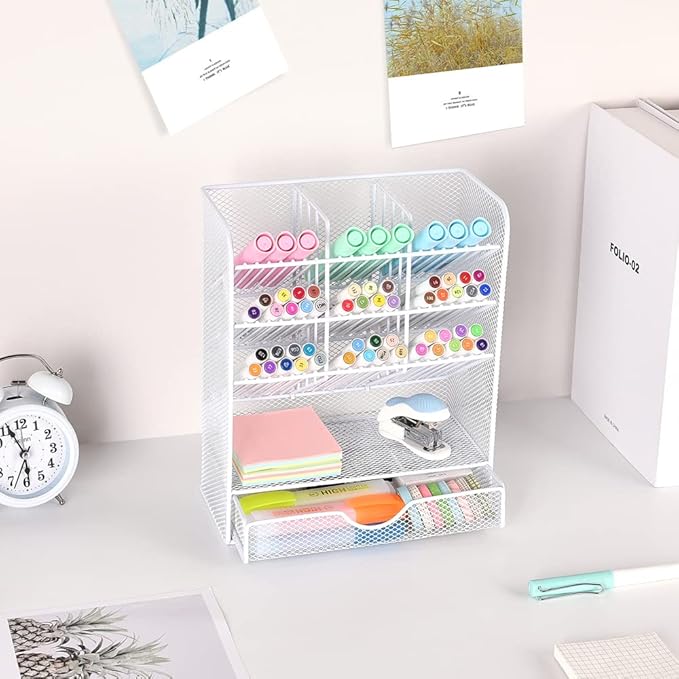 Spacrea Pen Holder Desk Organizer - Image 5