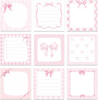 Pink Bow Sticky Notes Gifts by Lovarywow