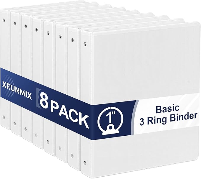 1-Inch 3-Ring-Binder with Pockets, and School by XrunmixOffice