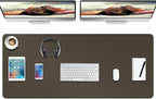 Boutilon Leather Desk Pad Protector, Non-Slip Mouse Pad, Laptop Desk Pad by Boutilon