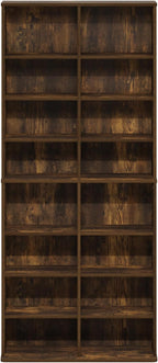 Furinno Jaya DVD Shelf, 16-Shelf Wide CD Rack, Media Shelf - Image 6