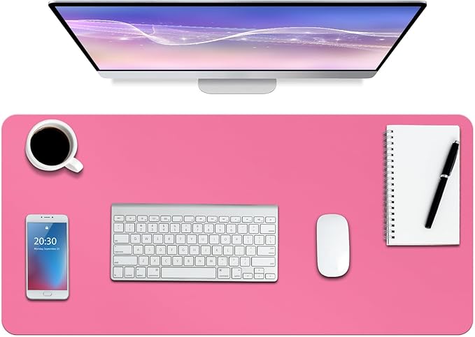Boutilon Leather Desk Pad Protector, Non-Slip Mouse Pad, Laptop Desk Pad by Boutilon