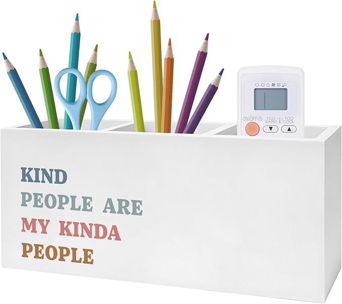 Exqcom Kind People Are My Kinda People Pen Pencil Holder, Teacher Appreciation by Exqcom