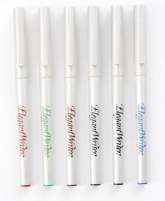 Speedball 2881 Elegant Writer 6 Fine Calligraphy Markers Set - Image 3