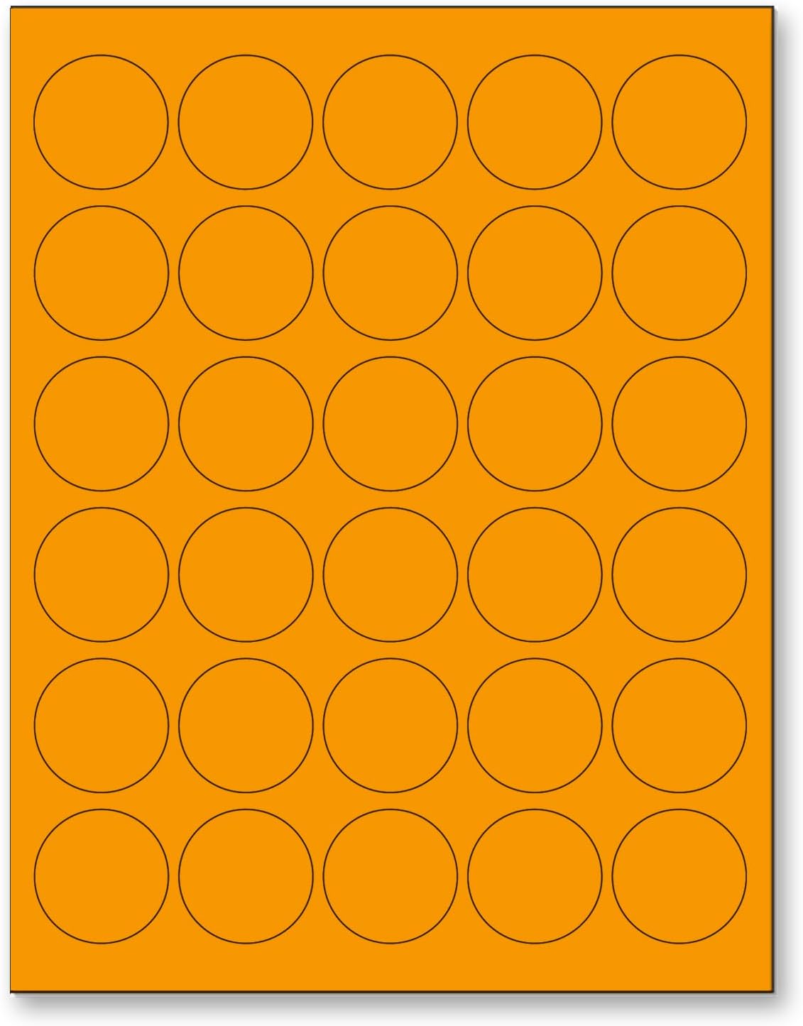 NextDayLabels - 8-1/2 x 11 Neon Color High Light Fluorescent Labels