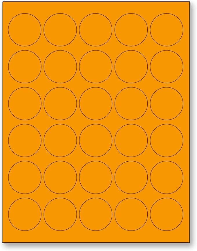 NextDayLabels - 8-1/2 x 11 Neon Color High Light Fluorescent Labels by NextDayLabels