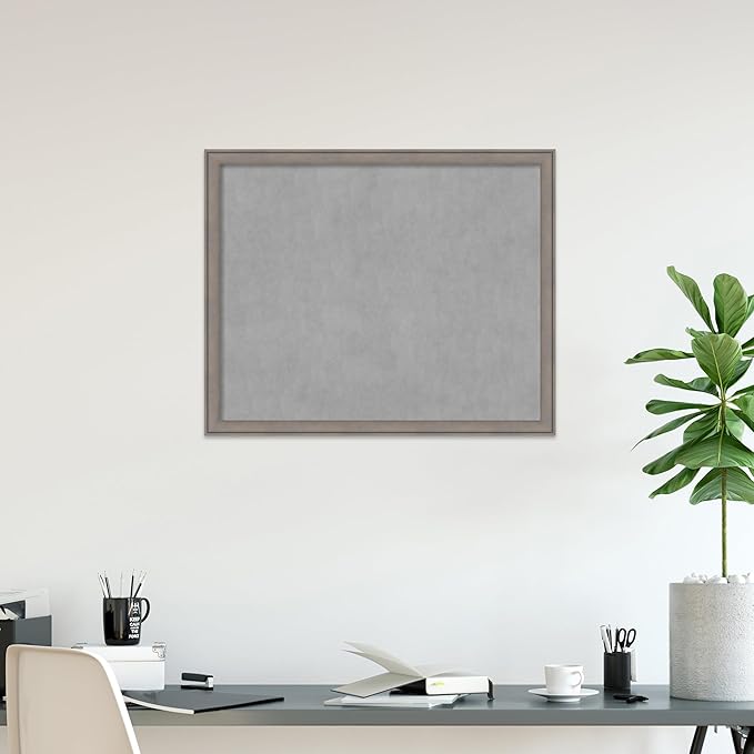 Amanti Art Grey Framed Magnetic Board 35x43 X-Large Vision Board - Image 5