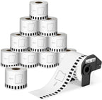 COLORTY Replace for Brother DK-2205 Continuous Printer Labels 2.4" x 100' | DK2205 DK Paper Tape Compatible with Brother QL-820NWB QL-800 QL-810W QL-600 QL-1100nwb Label Printers (12 Rolls + 1 Fram)