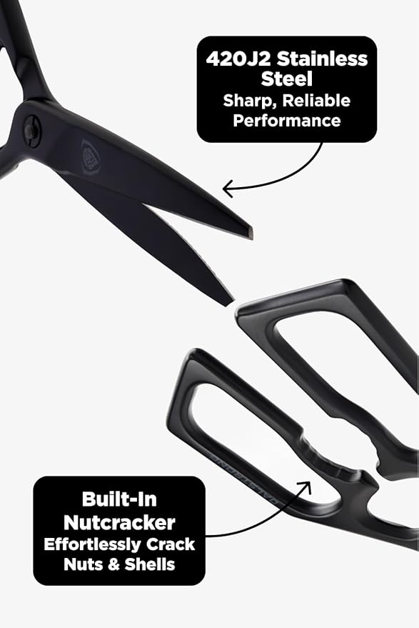 Dalstrong Japanese Stainless Steel Ambidextrous Kitchen Scissors - Image 9