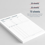Task Planner & Tracker 8.5 x 11 Tear-Off 70 Sheet Planner Pad – Project - Image 3