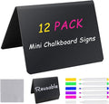 12PCS Mini Chalkboard Signs, Reusable Table Sign Chalk Board by EOKOICA