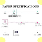 Print It - Vellum Bristol Colored Cardstock Cover Paper, 67 Lb, 8.5" X 11” - Image 3