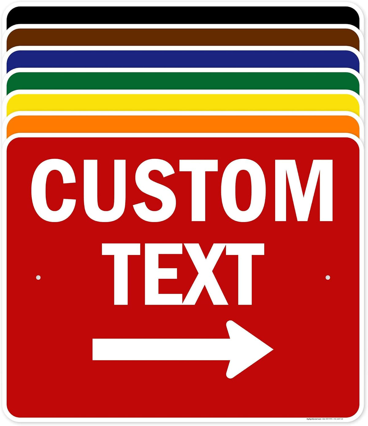 Custom Arrow, Custom Directional Sign, Right Arrow, 24x30 Inches, Rust Free