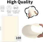 8.5 x 14 Ivory Cardstock 110lb, Goefun Heavy Weight Legal Paper 100 Pack - Image 2