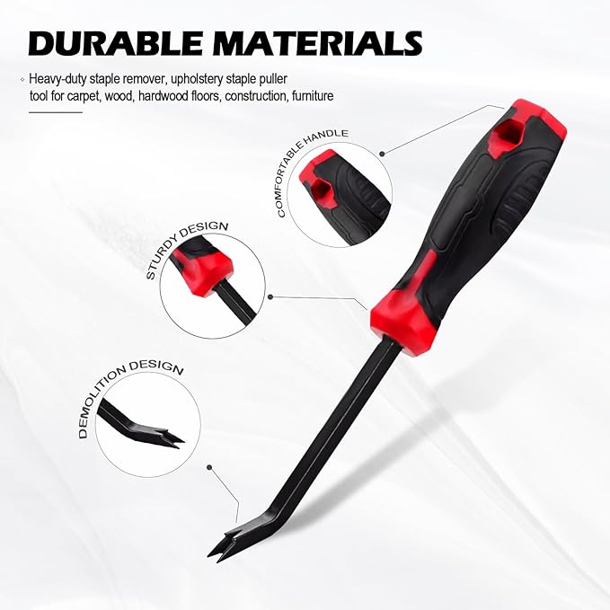 Heavy Duty Staple Remover Tool & Staple Puller, Professional Stapler Removers - Image 2