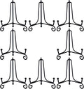 HENABLE 8PCS Premium Black Iron Plate Stands by HENABLE