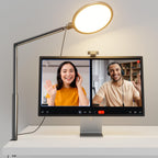 weilisi 10.2" desk ring light with stand, 360°, front angle view