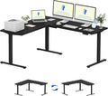 FLEXISPOT L Shaped Standing Desk, 71 x 63 Inch Electric Height Adjustable by FlexiSpot
