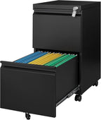 Letaya 2 Drawer Mobile File Cabinet by LetayaMetalCabinets